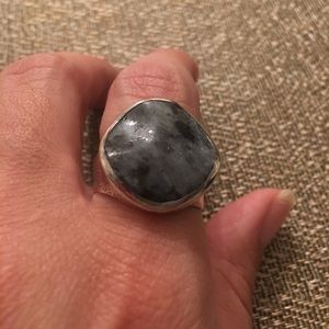Wavy Feldspar Sterling Silver Ring